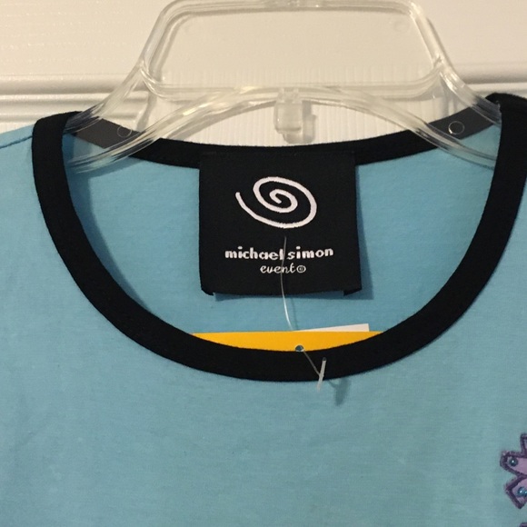 New Michael Simon Event Sequin Snowman Snowflakes Tee Kids Large - Picture 7 of 8